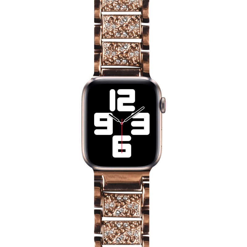 Watch Ultra 49mm Kordon Wiwu Three Beads Set Auger Metal Strap Kayış - 3 Watch Ultra 49mm Kordon Wiwu Three Beads Set Auger Metal Strap Kayış - 3